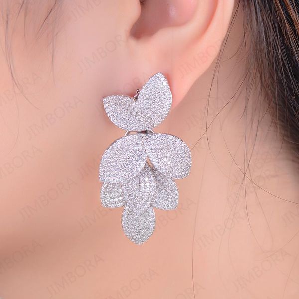 

cluster rings luxury plant flower shape adjustable cubic zirconia engagement bridal finger jewelry addiction for women, Golden;silver