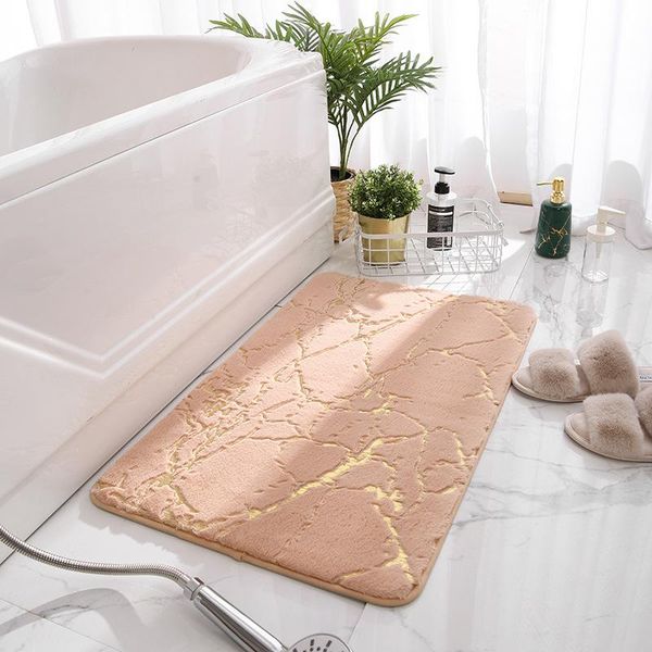 

bath mats non-slip super absorbent shower bathroom carpets soft toilet floor faux hair rugs for home decor 40x60cm 4 size