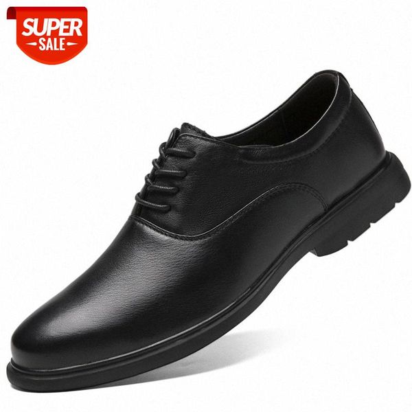 

cowhide temperament men's leather shoes, the first layer of business sales staff go to work, black low-shoes #ir3o