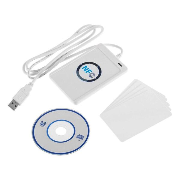 

contactless smart reader writer duplicator writable clone software usb s50 13.56mhz + sdk+ 5pcs ic card acr122u access control
