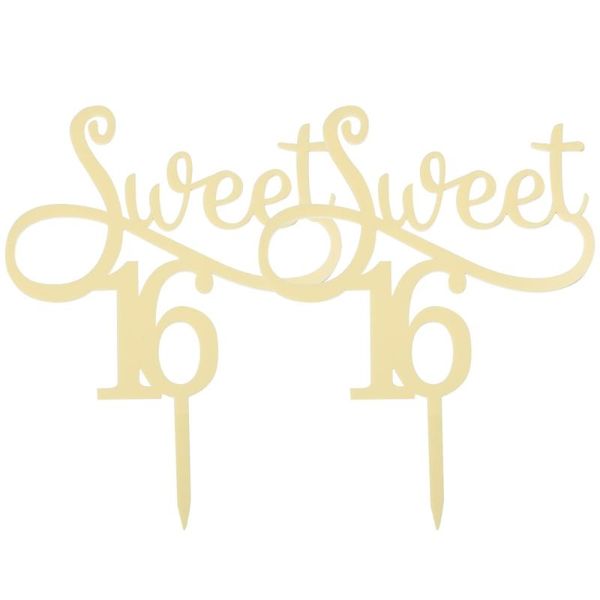 

other festive & party supplies 2pcs creative 16 acrylic cake ers birthday decoration