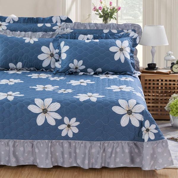 

sheets & sets home el bedroom thicken quilted cotton flat sheet bedspread bedding linens bed case set full queen king flowers