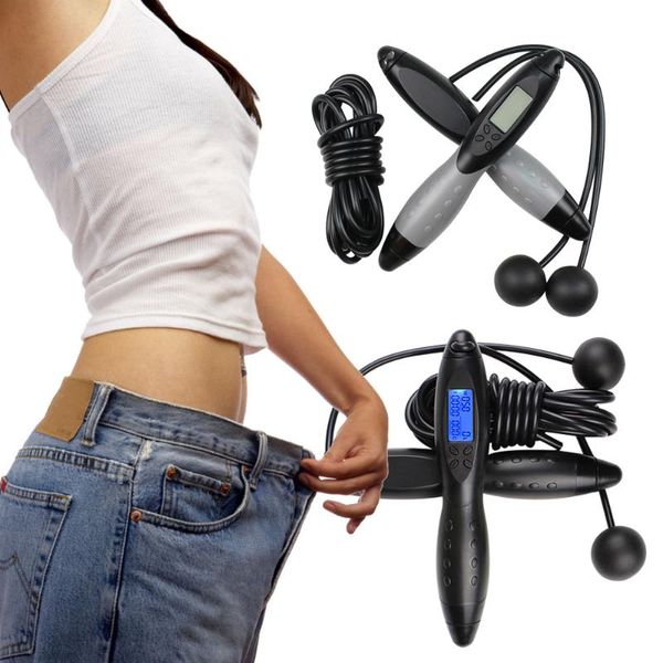 

jump ropes digital lcd jumping skipp rope calorie count counter timer gym fitness
