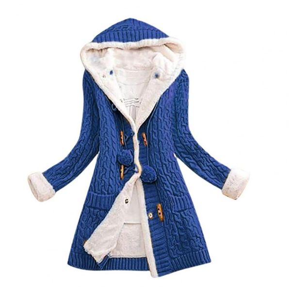 

women's jackets women cardigan mid-length solid color woolen yarn winter warm jacket for outdoor 2021, Black;brown