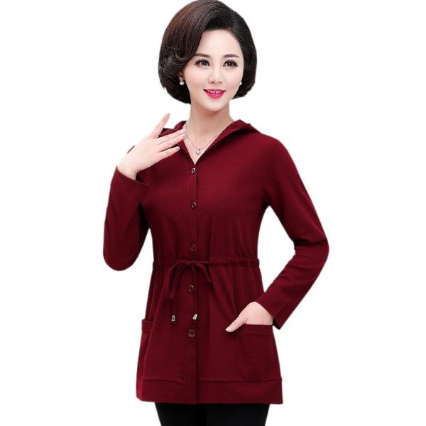 

women's trench coats 2021 spring autumn women jacket casual hooded outwear single-breasted slim thin belt cardigan mom coat female wind, Tan;black