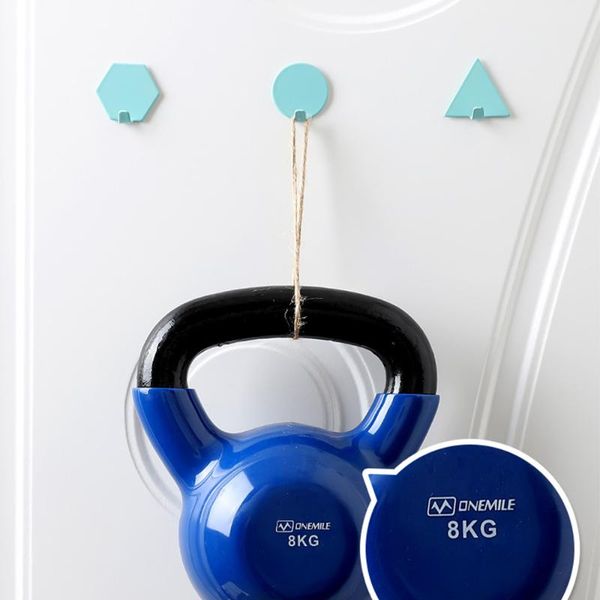 

4pcs/set towel hooks plastic door hangers self adhesive wall hat racks keys hanger organizer home decor key holder & rails