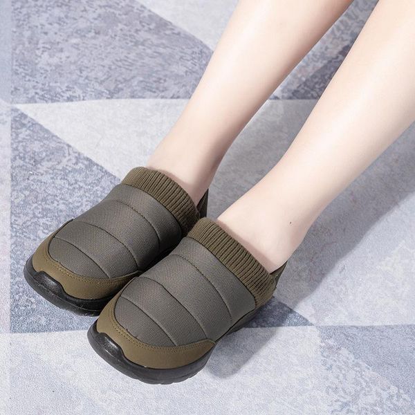 

boots 2021 women short plush warm femme winter waterproof shoes ankle, Black