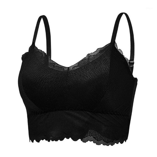 

bustiers & corsets women lingeries push up bralette female wireless lace bra padded fitness bras underwear, Black;white