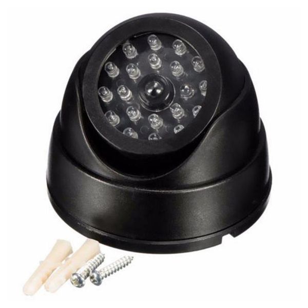 

cameras fake camera with red flashing led light indoor outdoor home security dummy video surveillance simulation dome