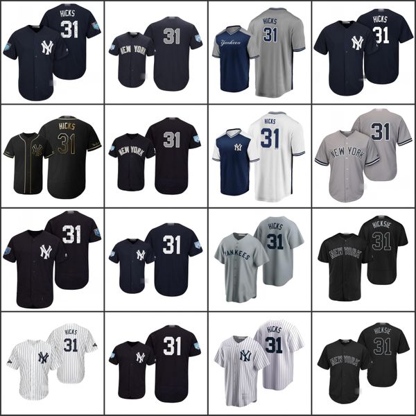

new york yankees men 31aaron hicks women youthjerseys, Black;red