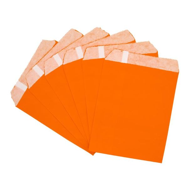 

gift wrap 5-50pcs color kraft paper bag candy bread snack food safety birthday wedding packaging 13*18cm