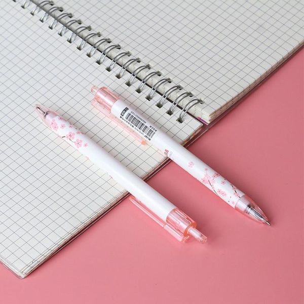 Stylos Gel Creative 05mm Presse Sakura Fournitures d'écriture Stylo à base d'eau Papeterie