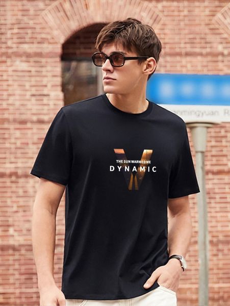 

men slogan graphic tee k1f1#, White;black