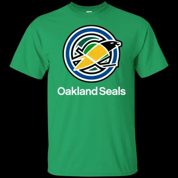 

Oakland, Seals, California, Throwback, Hockey, San Francisco, Golden Seals, T-sh, White;black