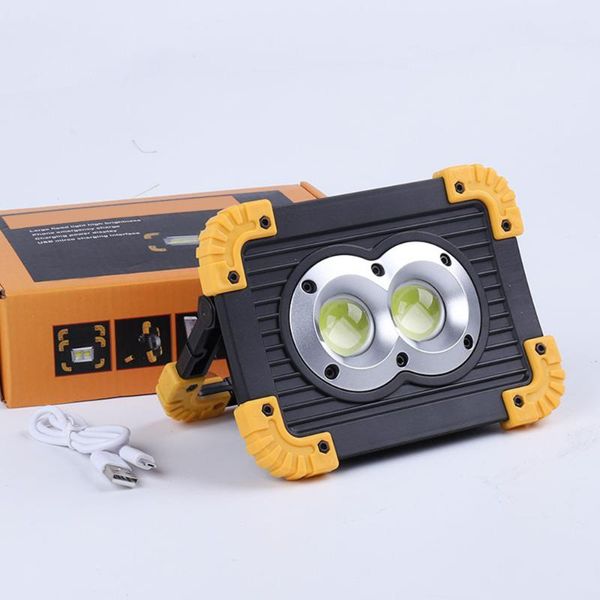 

degrees led portable spotlight cob work light rechargeable outdoor for hunting camping lantern lanterns