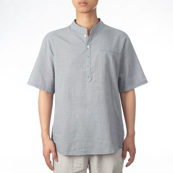 

summer male tee casual cotton men social shirts dress button turn down collar slim fit clothing chemise homme men's, White;black