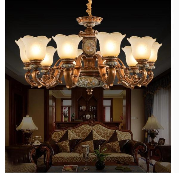 

chandeliers european resion deco led chandelier lighting glass shade living room pendant lights dining hanging lamp fixtures
