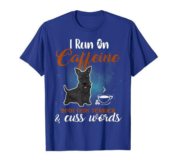 

Scottish Terrier I Run on Caffeine Dog Father' Day Gift, Mainly pictures
