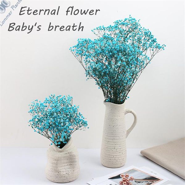 

gift wrap big eternal flowers bouquet baby's breath real birthday wedding party valentine's day gifts room decorations