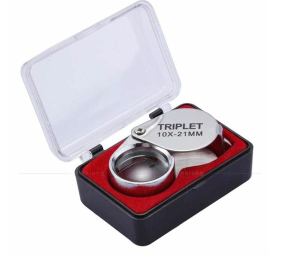 

mirrors folding jewllery loupe portable magnifying glass pocket size lovely magnifier glasses 10x 20x 30x magnification metal