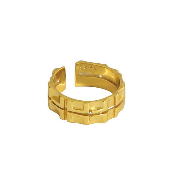 

cluster rings sterling silver 925 minimalist for women geometric vintage personalited adjustable accesories gothic jewellery, Golden;silver