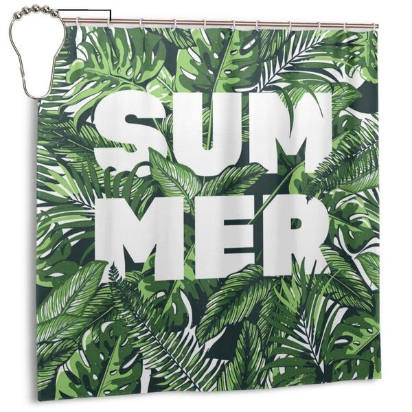 

shower curtains summer waterproof polyester bathroom curtain with hooks decoration