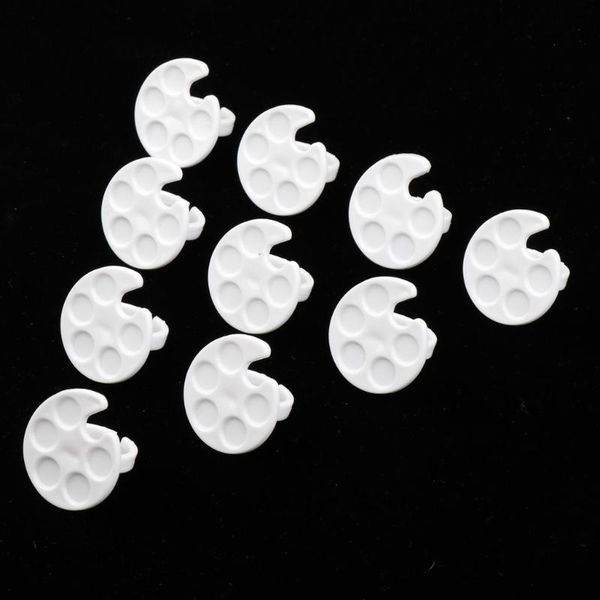 

nail art decorations 10x finger palette hand ring color mixing tool, Silver;gold