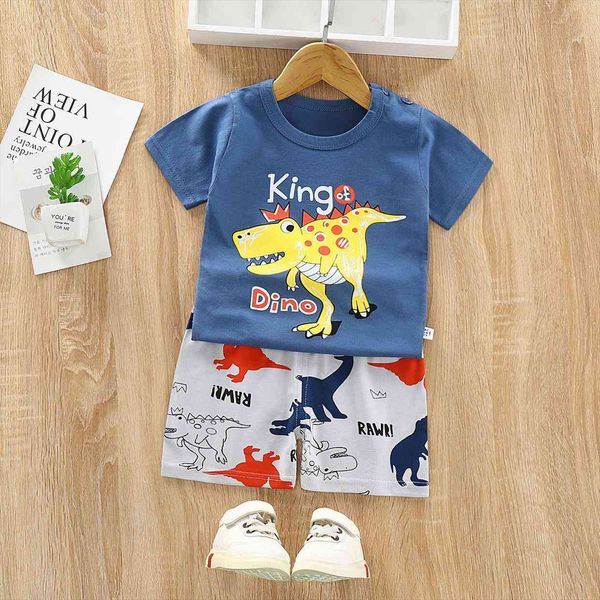 

kids outfit set baby boys girls clothes suits childrens short sleeve pants summer casual t shirt shorts 2pcs, White
