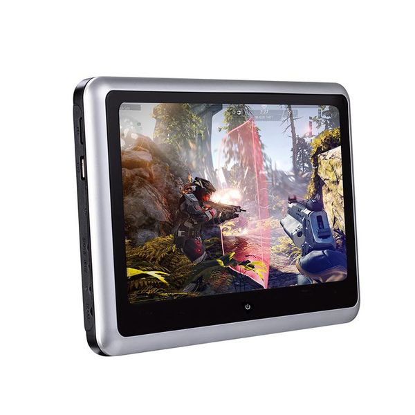 

car video 2pcs 9 inch headrest monitor hd 1080p mp5 dvd player touch screen with usb/sd/ir/fm /speaker/wireless game