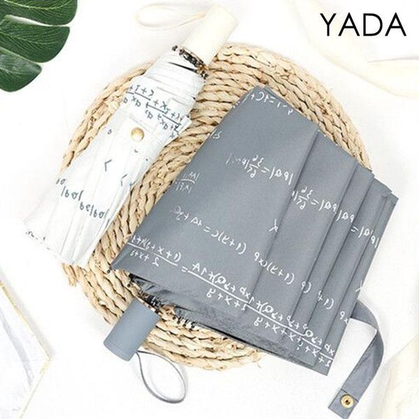 

umbrellas yada ins math formula pattern umbrella 3-folding 10 bones anti-uv for women parasol sun protection yd200344