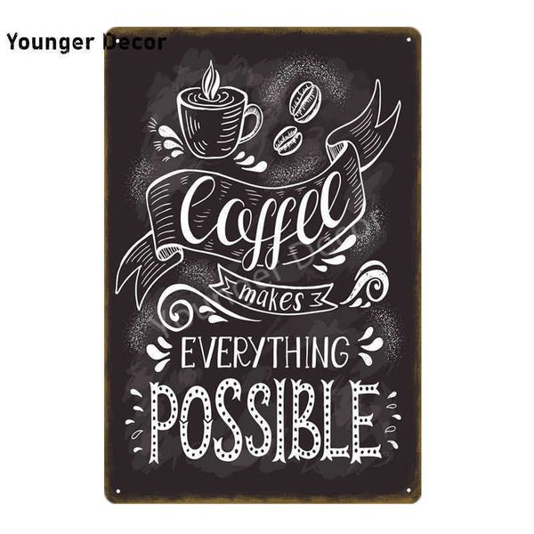 

house plaque metal poster vintage cafe shop retro wall decor for coffee corner kitchen restaurant decoration yi-2251