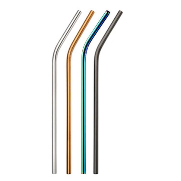 

drinking straws 1pcs reusable stainless steel straw metal bar accessories
