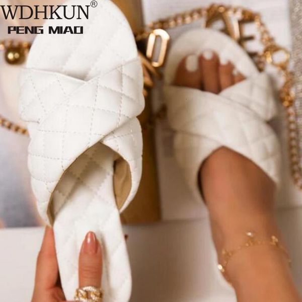 

slippers women shoes summer flat beach sandals open toe outdoor ladies slides big size flip flops female footwear zapatos mujer 9q, Black