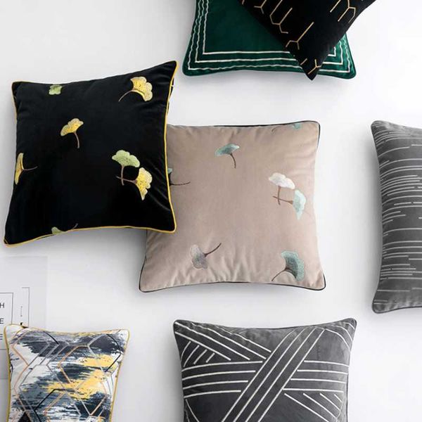 

cushion/decorative pillow classical chinese style jacquard cushion cover embroidery landscape pillowcase bedroom chair sofa backrest throw p