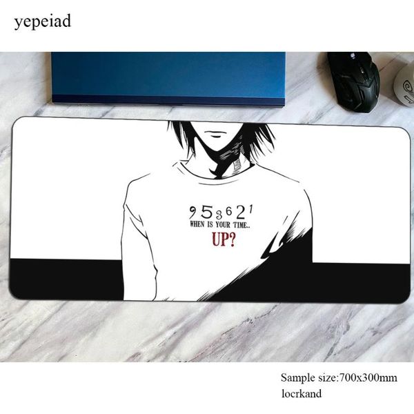 

mouse pads & wrist rests death note pad present gaming mousepad anime 800x300x4mm office notbook desk mat gel padmouse games pc gamer mats