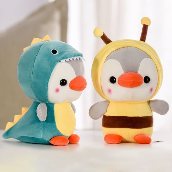 

cute penguin dinosaur plush toy grab unicorn children's gift doll