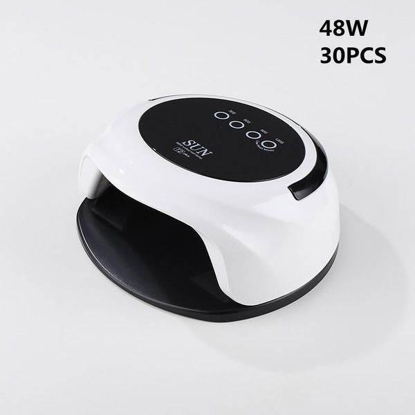 

led nail lamp with 30 pcs leds for curing gel dryer drying polish 5s/30s/60s auto sensor manicure tools dryers