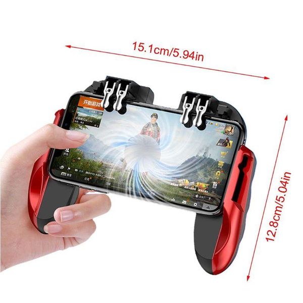

trigger mobile game controllers with fan compatiple for pubg cod y5la & joysticks