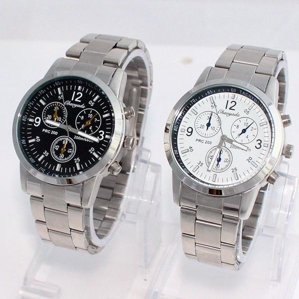 

wristwatches fashion full steel men business watch jewelry analog sports luxury dress wristwatch round dial z41, Slivery;brown