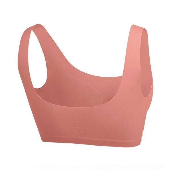 

lchv color contrast lettered latex traceless underwearvest and women gather in uberas women's underwear one piece rimless sports bra ve, Red;black