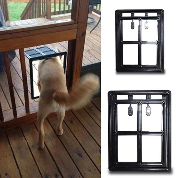 

cat carriers,crates & houses pet door home puppy tunnel plastic security flap dog gates fence screen window doors pets to enter exit th