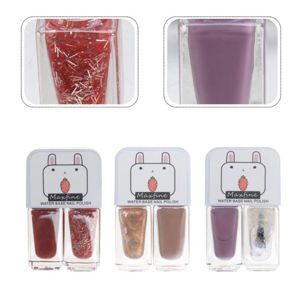 

nail gel 3pcs girl polishes bright color art manicure accessories, Red;pink