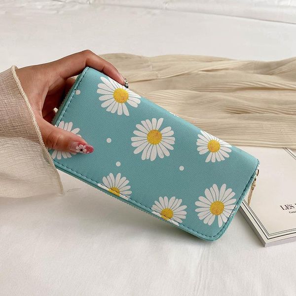 

little daisy womens wallet purse for women fashion zipper hand bag long mobile phone zero, Red;black