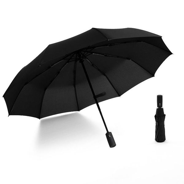 

umbrellas large travel umbrella women men windproof 10 ribs auto open & close collapsible folding compact for rain