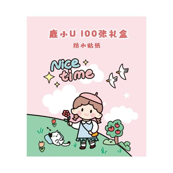

gift wrap 100pcs waterproof transparent stickers cute girl mobile phone water bottle calendar notebook po diy