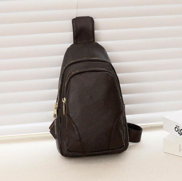 

fashion genuine old flower leather men women's chest bag shoulder bags totes handbag cross body cosmetic bag cell phone pocket wallets