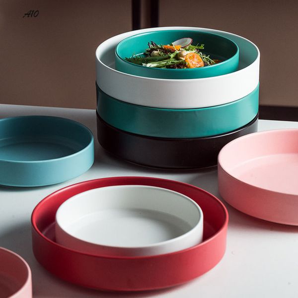 

Ceramic plate Western-style salad fruit snack dishes