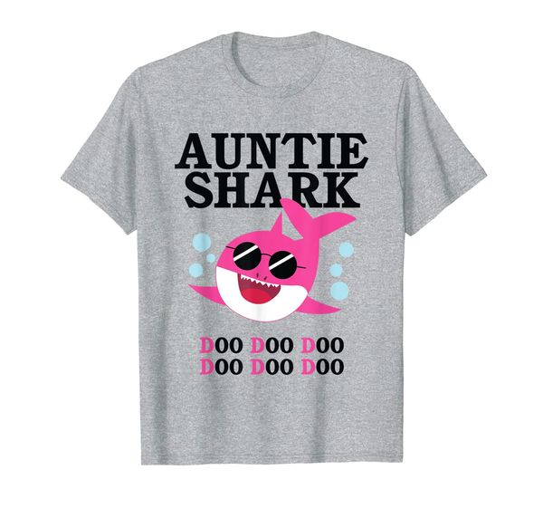 

auntie shark doo doo shirt family matching dance craze gift t-shirt, White;black