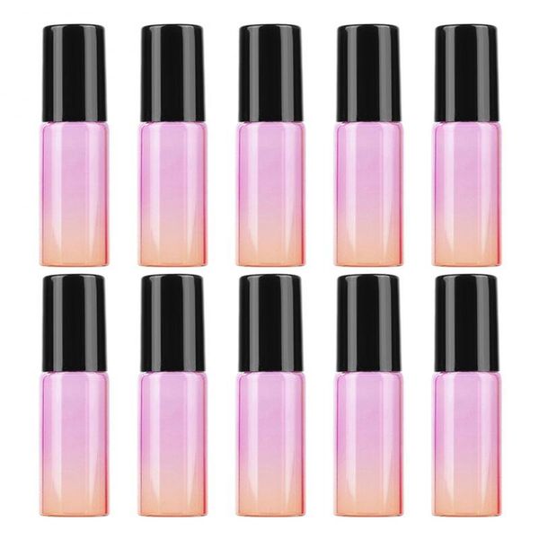 

storage bottles & jars 5ml empty amber bottle glass essential oil liquid pd