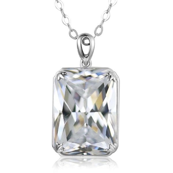 

silver pendant for women real 925 sterling silver charming diamond necklace pendants cute gift fine jewelry new, Black